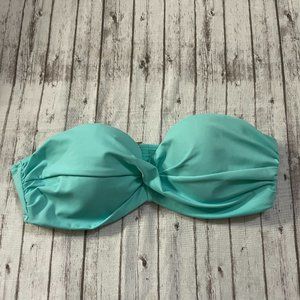 Victoria's Secret The Knockout Bandeau Swim Bikini Top Blue Women's Size 32C